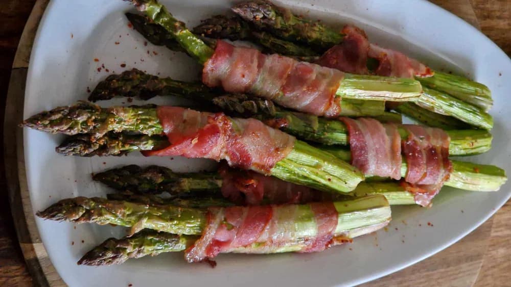 Image Asperges Vertes Grillées au Bacon