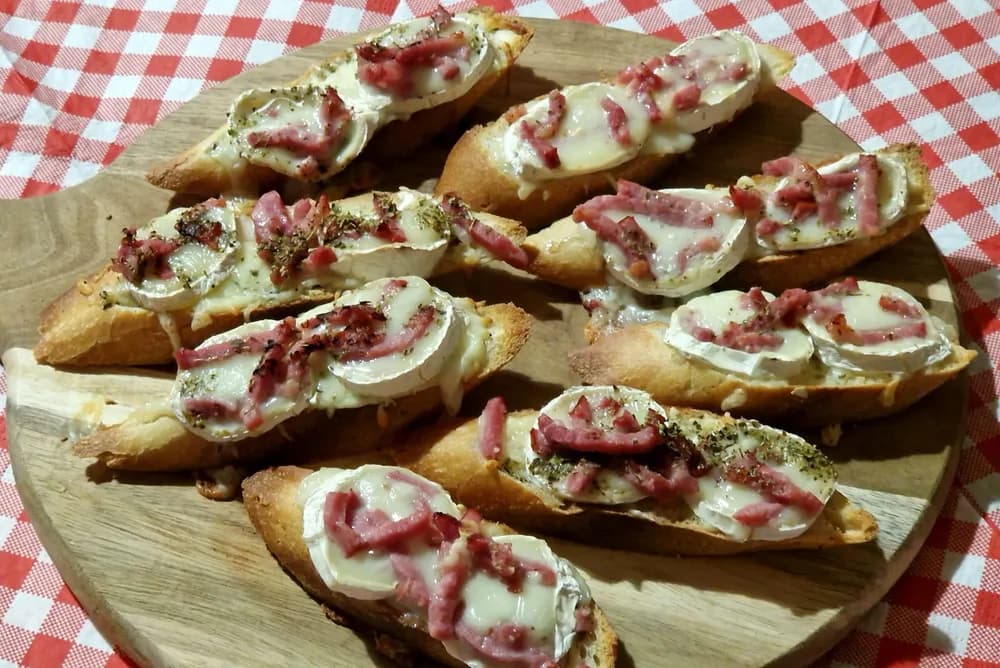 Image Bruschettas Chèvre Bacon