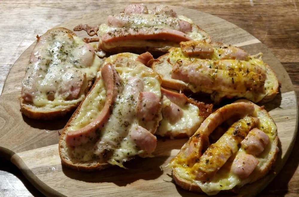 Image Bruschettas Gouda Knacki