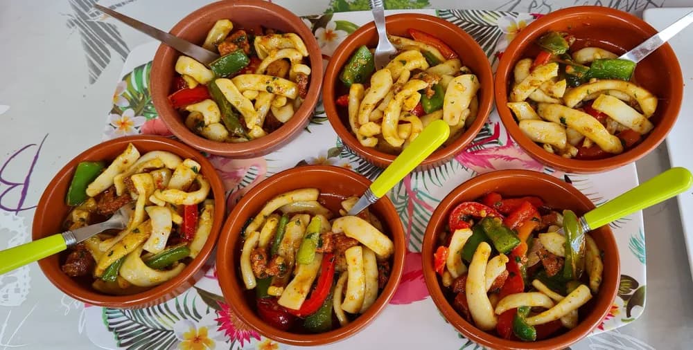 Image Calamars au Chorizo à la Plancha