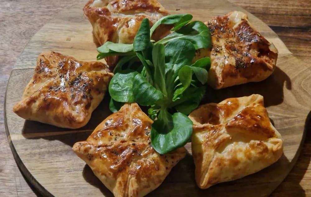 Image Carrés Feuilletés Jambon Chèvre