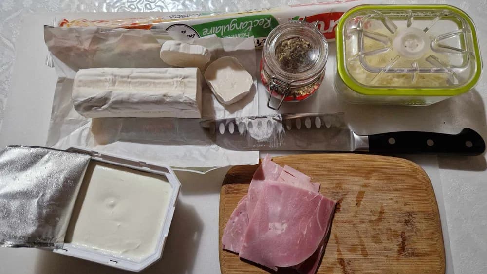 Image Carrés Feuilletés Jambon Chèvre 2