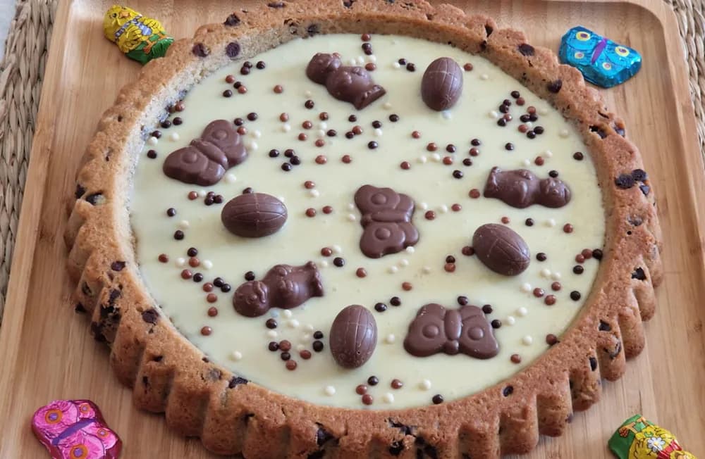 Image Cookie Géant Ganache Chocolat Blanc