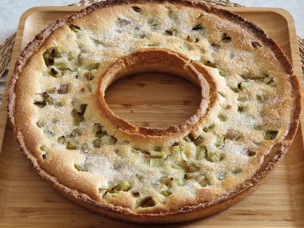 Image Couronne Sablée à la Rhubarbe