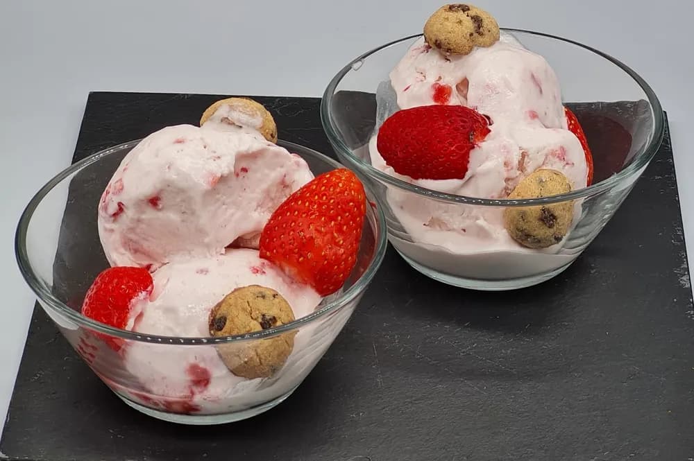 Image Crème Glacée à la Fraise