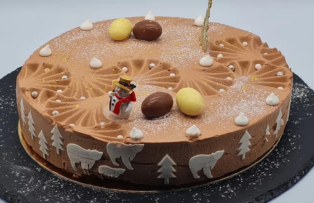 Image Entremet Chocolat Noir Framboises