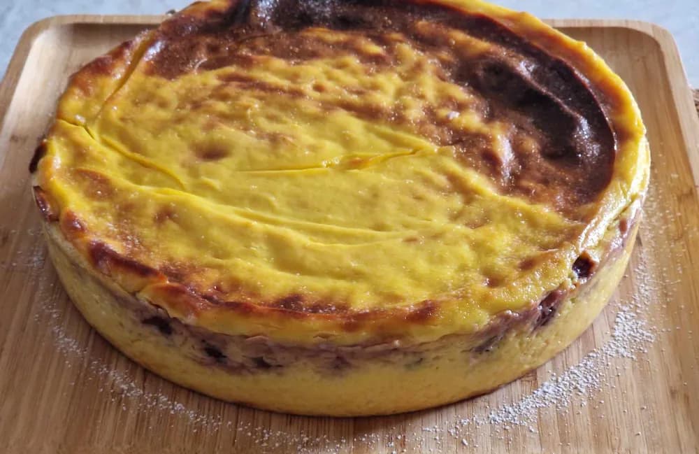 Image Flan Sans Pâte à la Cerise