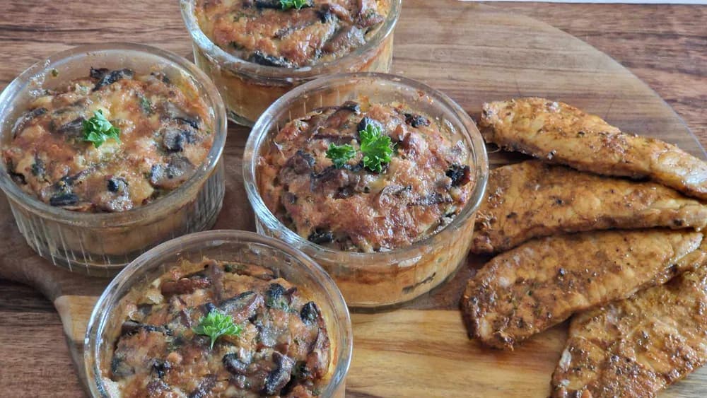 Image Flans Champignons et Fromage