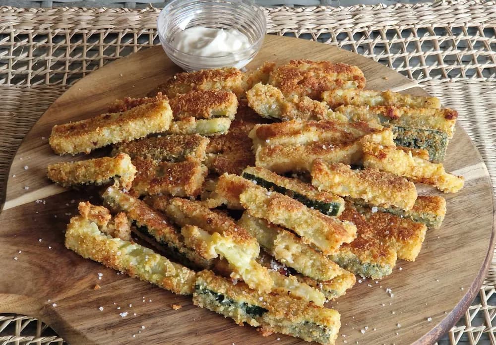 Image Frites de Courgettes Panées