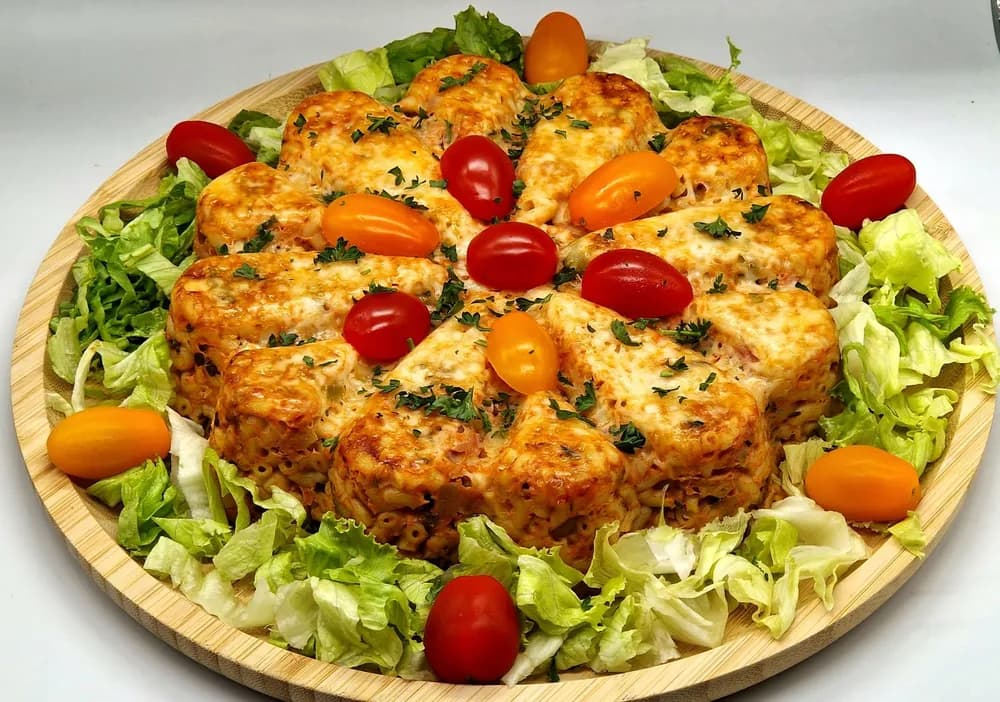 Image Gâteau Coquillettes Jambon Courgette