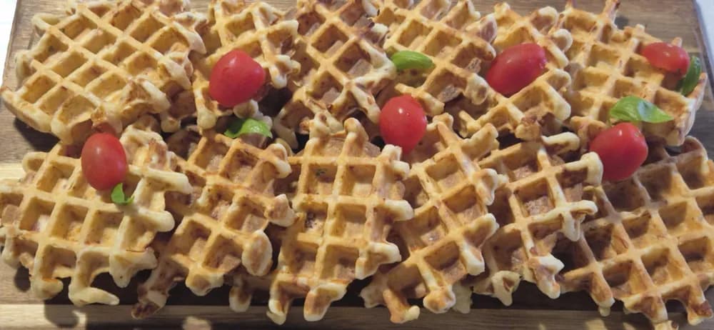 Image Gaufres Jambon Fromage