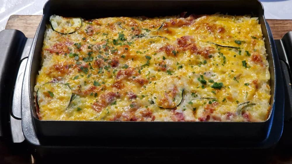 Image Gratin de Courgettes et Riz