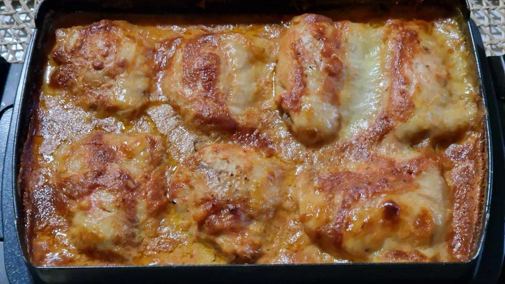 Image Gratin de Poulet Tomates Mozza