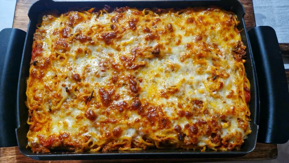 Image Gratin de Spaghettis à la Bolognaise