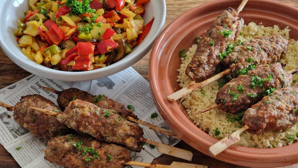 Image Keftas et son Méli Mélo de Légumes