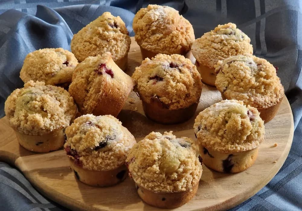 Image Muffins Crumble aux Myrtilles