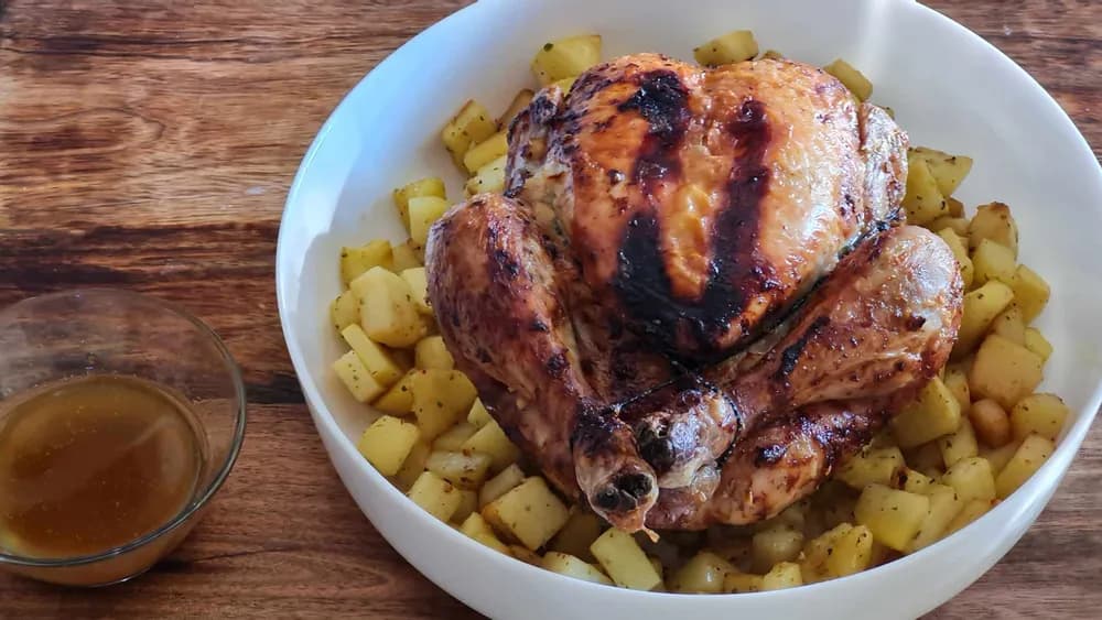 Image Poulet Rôti et ses Pommes de Terre