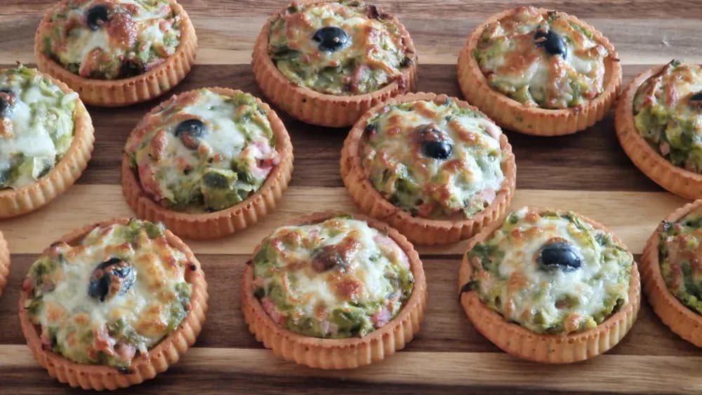Image Quiches Renversées à la Fondue de Poireaux