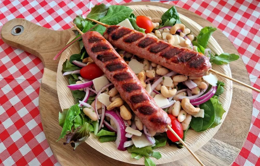 Image Saucisses de Toulouse et Salade de Haricots Blancs
