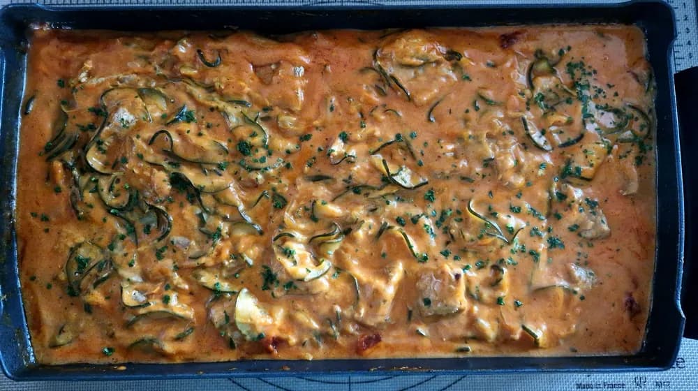 Image Sauté de Porc Tomates Mozzarella
