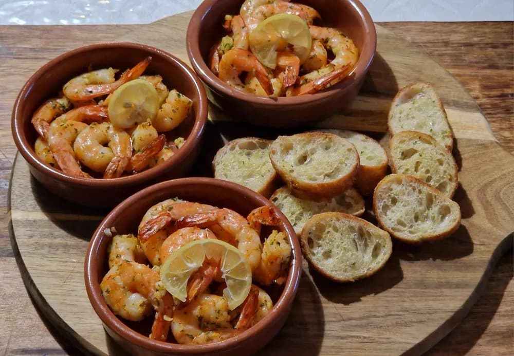 Image Tapas de Crevettes à l’Ail