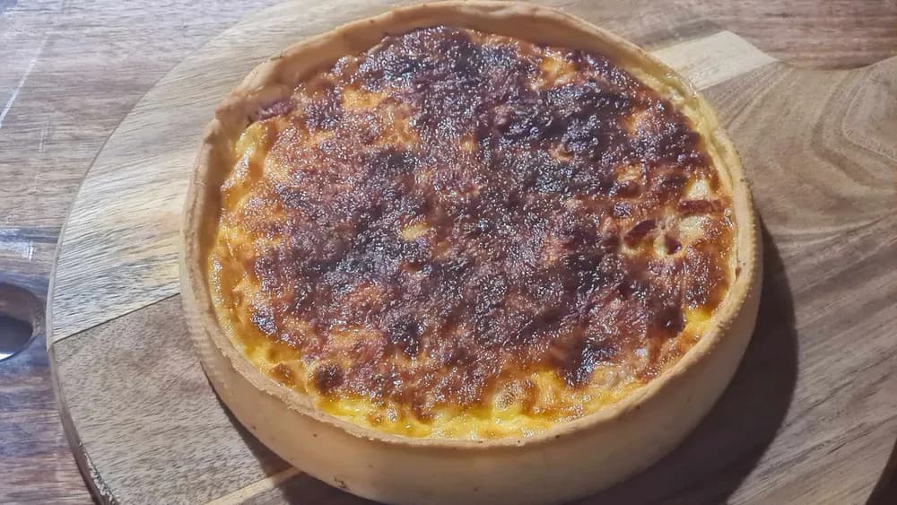 Image Tarte Chaource Bacon