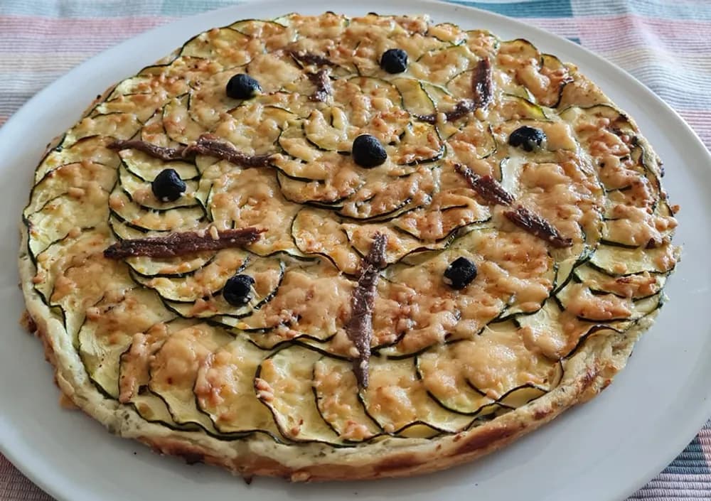 Image Tarte Fine Boursin Courgette