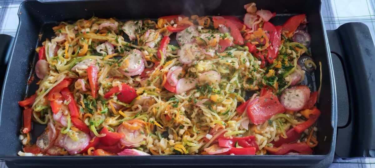 Aiguillettes de Poulet et Légumes à la Plancha - Tatagateau