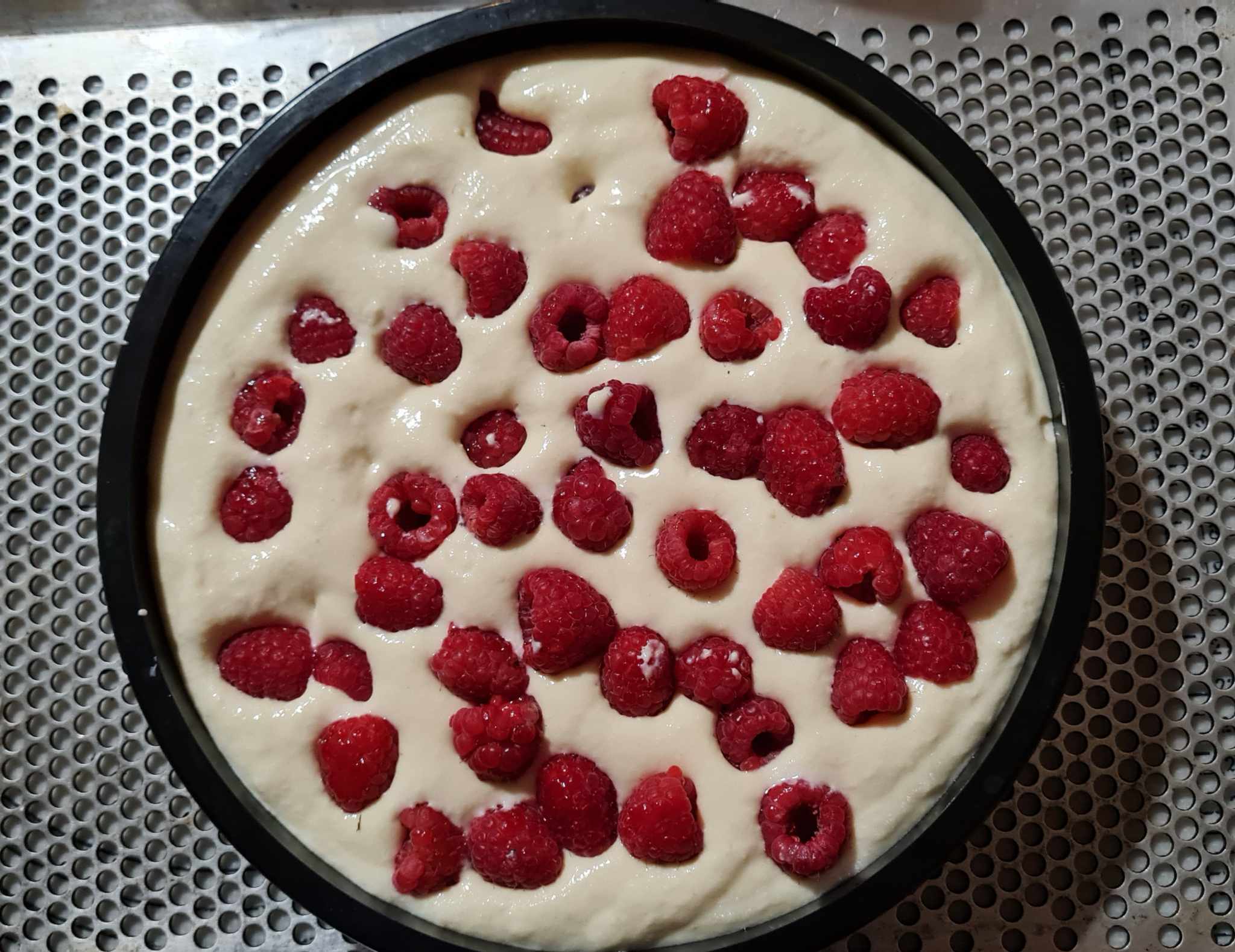 Gateau-Fromage-Blanc-Framboises