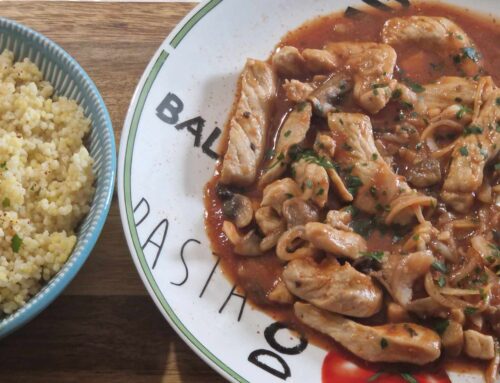 Emincés de Porc Champignon Tomate