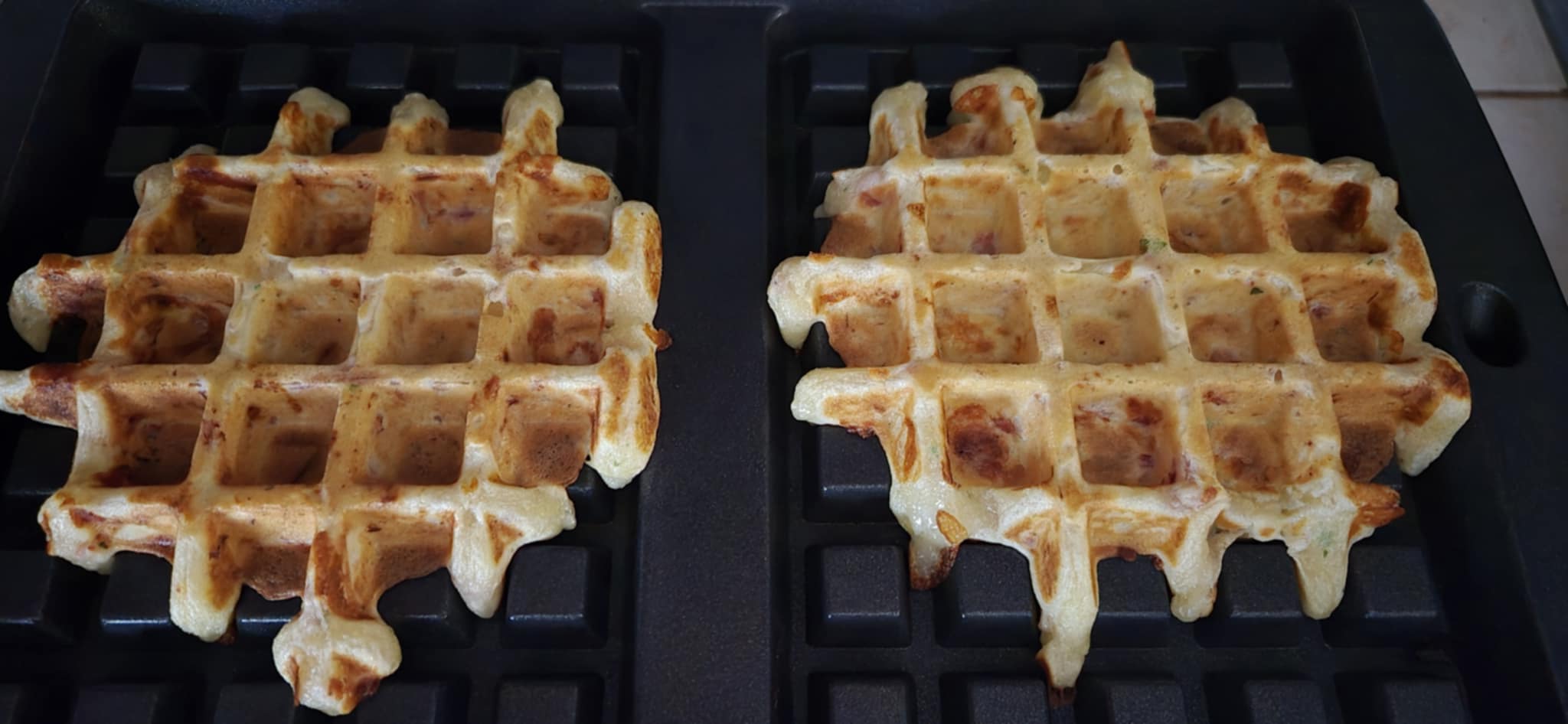 Gaufres-Jambon-Fromage-5 Gaufres-Jambon-Fromage